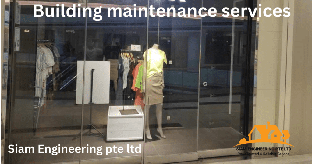 Building maintenance services by a men