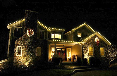 Christmas lights linstallation